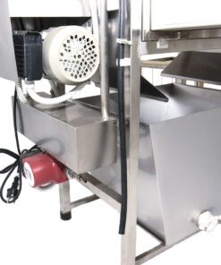 FG-IL Inox box for semi uncapping machine, with tap and Inox filter